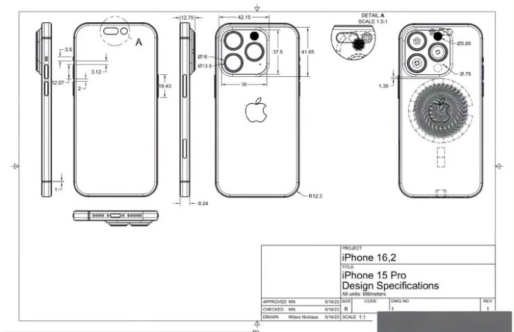 HOT: Sơ đồ iPhone 15 Pro bất ngờ xuất hiện trước giờ G - 2