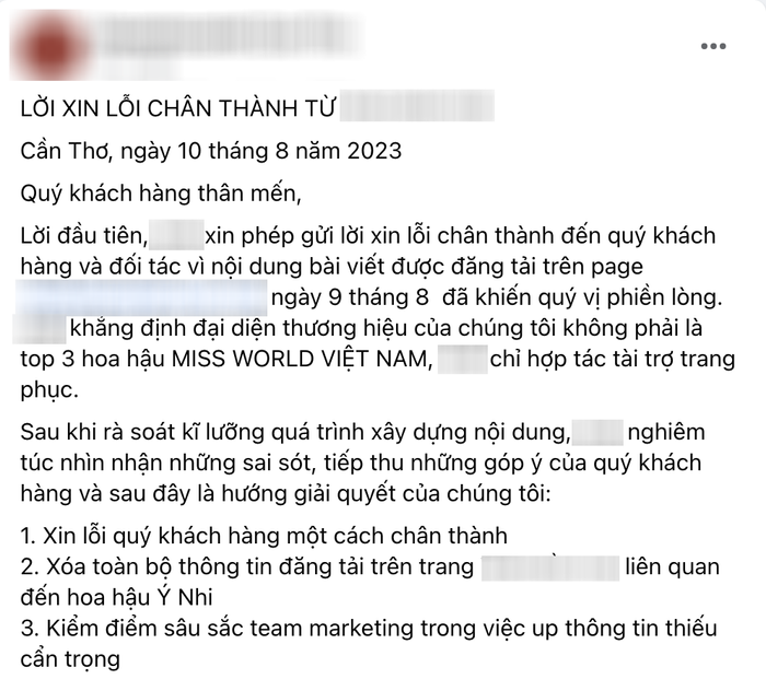 Giữa &#34;bão&#34; Anti-fan, thêm 1 nhãn hàng phải viết tâm thư liên quan tới Ý Nhi, tiết lộ &#34;bị đe dọa&#34; - 3