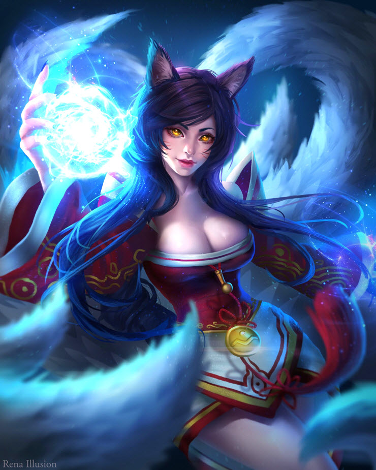 Nữ tướng Ahri của game LMHT.