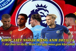 Khốc liệt Ngoại hạng Anh 2023/24: 7 đội đua vô địch, Man City gặp mùa giải khó nhất