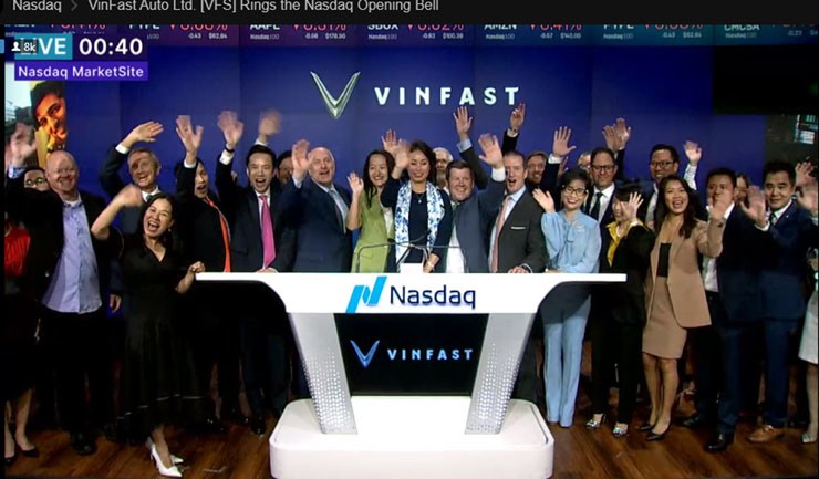 VinFast chính thức niêm yết trên sàn sàn Nasdaq của Mỹ&nbsp;