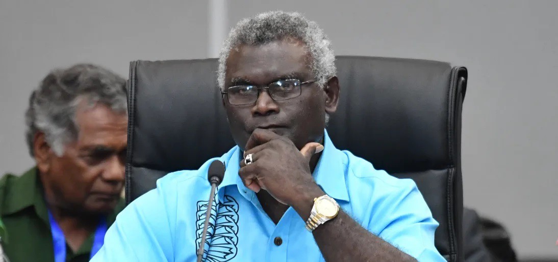 Thủ tướng Quần đảo Solomon Manasseh Sogavare. Ảnh: AAP