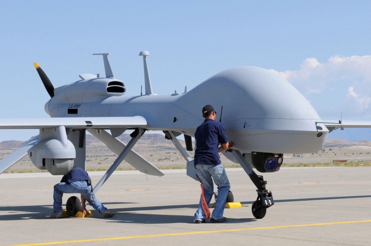 UAV MQ-1C Gray Eagle của Mỹ. Ảnh: Reuters