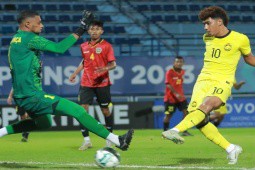 Video bóng đá U23 Timor Leste - U23 Malaysia: Uy lực vượt trội, hẹn đấu Việt Nam (U23 Đông Nam Á)