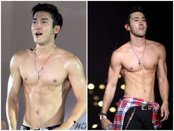 Mỗi lần biểu diễn, Siwon đều "đốt cháy" sân khấu bởi body nóng bỏng của mình.