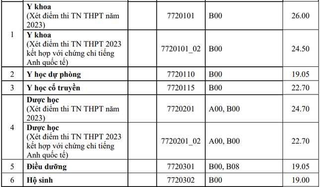 Toàn cảnh điểm chuẩn các trường khối Y Dược năm nay: Ngành nào dẫn đầu? - 4