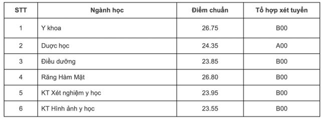 Toàn cảnh điểm chuẩn các trường khối Y Dược năm nay: Ngành nào dẫn đầu? - 3