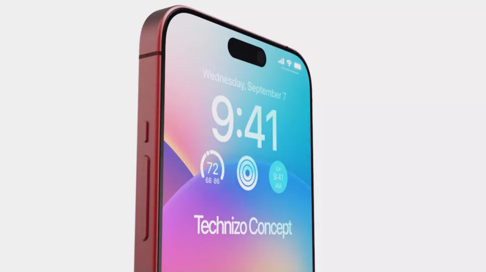 Ảnh concept iPhone 15 Pro Max màu đỏ.