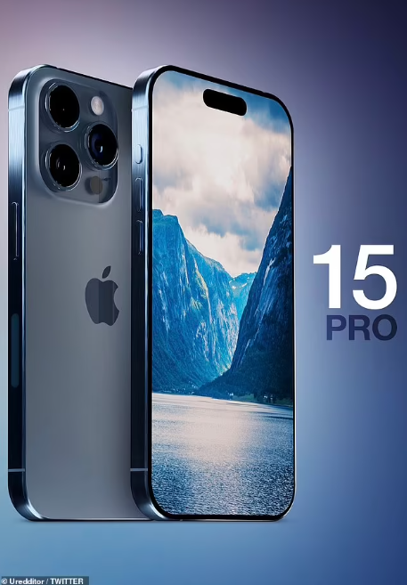 Ảnh concept iPhone 15 Pro màu xám mới.