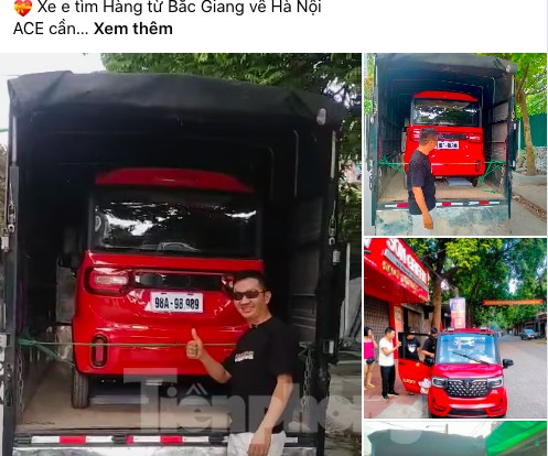 Xe ô tô điện mini được rao bán trên mạng.