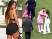 Đời sống Showbiz - Vợ &quot;đẹp nhất thế giới&quot; của Messi gây sốt với khoảnh khắc nhầm lẫn chồng