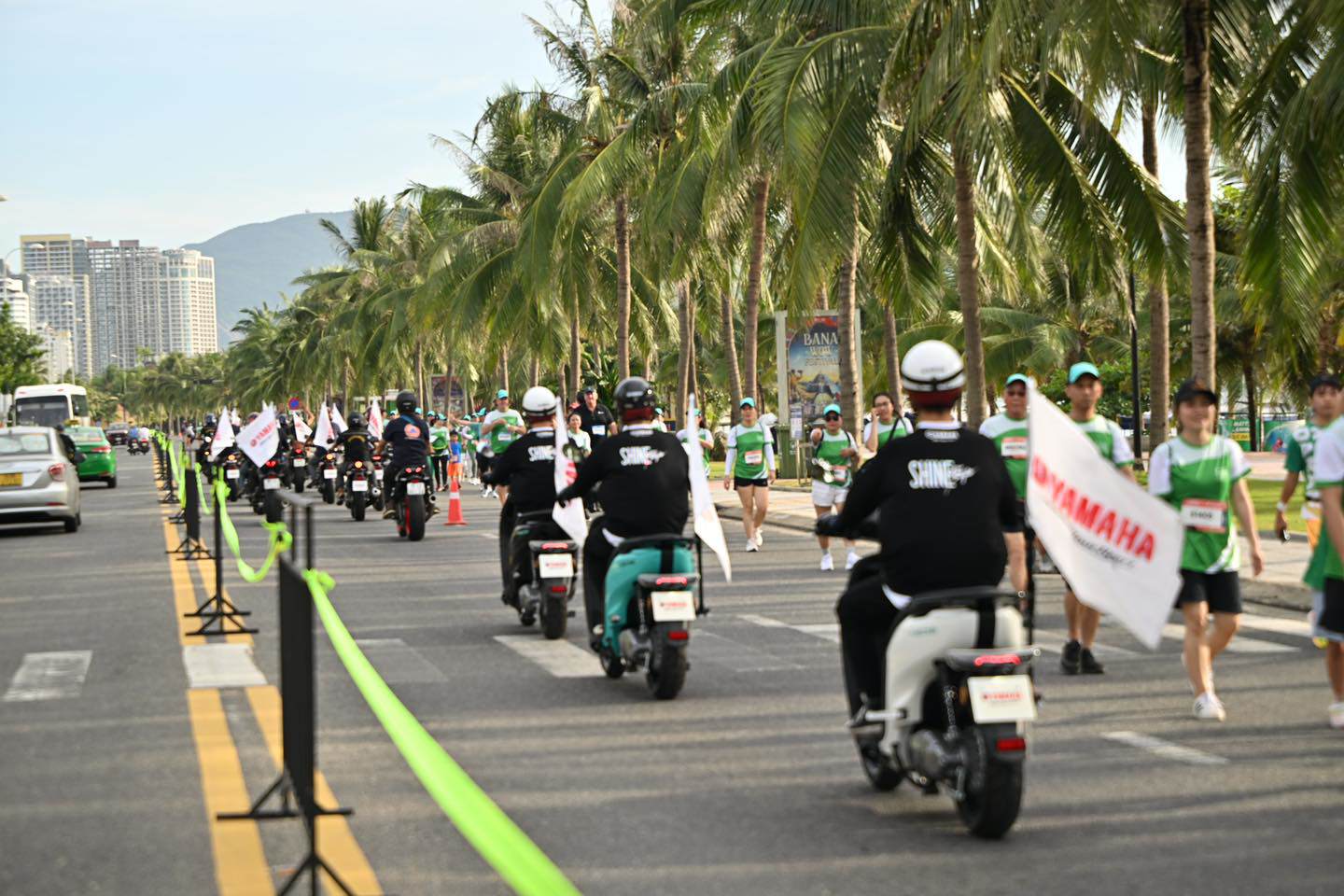 Bóc tem loạt xe điện dẫn đoàn giải chạy Marathon Quốc tế Đà Nẵng Manulife 2023 - Đại diện bởi Yamaha - 4