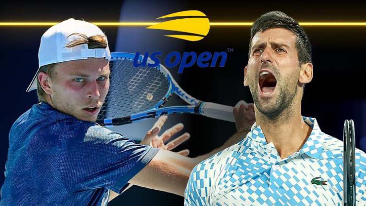 Djokovic (phải) hoàn toàn vượt trội so với Muller