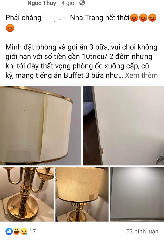 Phản ánh của một tài khoản về khu nghỉ dưỡng 5* tại Nha Trang