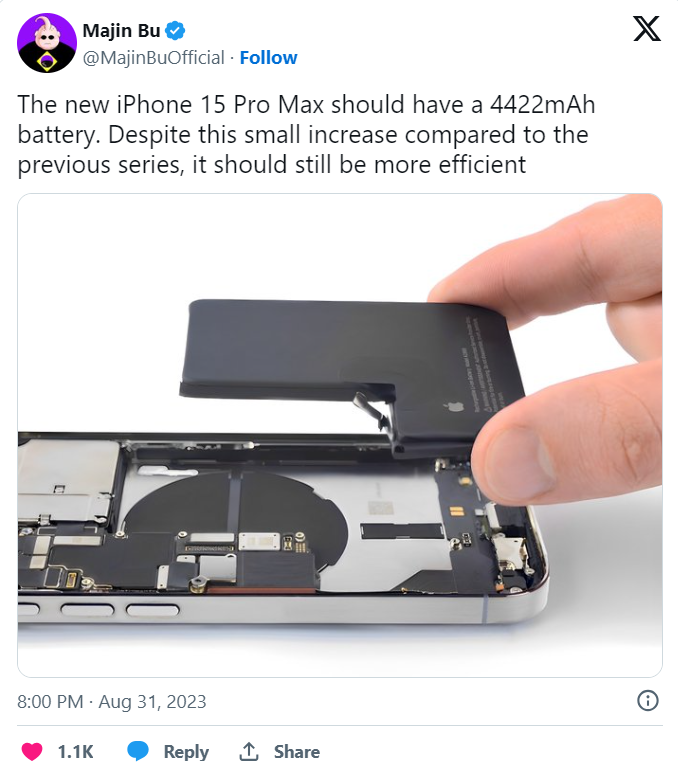 Tuổi thọ pin của iPhone 15 Pro Max sẽ gây thất vọng?