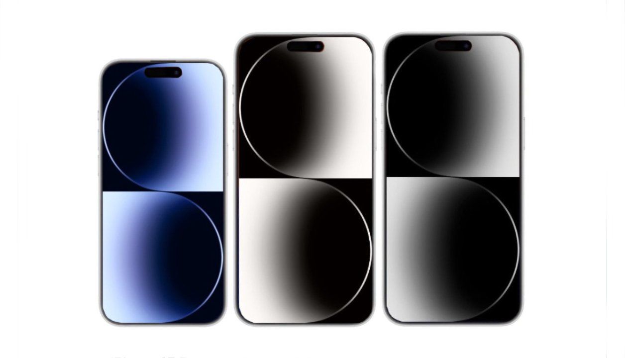 Ảnh render iPhone 15 Pro, iPhone 15 Pro Max và iPhone 15 Ultra.