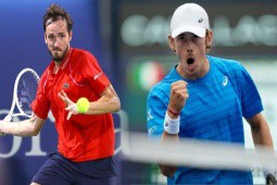Video tennis Medvedev - De Minaur: Phủ đầu set 1, ”Gấu Nga” ngược dòng (US Open)