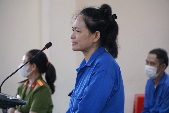 Bị cáo Trần Thị Kim Loan tại phiên xử sơ thẩm