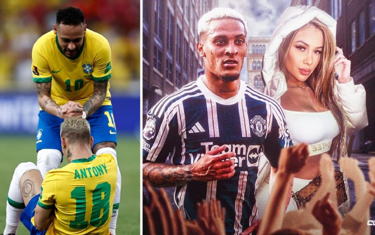 Antony "nổi máu ghen" vì bạn gái cũ thường xuyên thích và bình luận ảnh của Neymar trên mạng xã hội