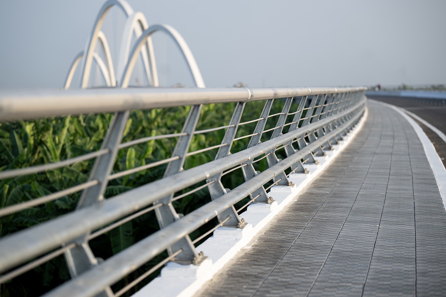 Ngắm diện mạo mới của cầu vòm thép hình rồng uốn lượn cao nhất Việt Nam - 7