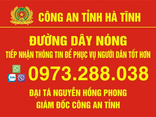 Giám đốc Công an Hà Tĩnh công khai số điện thoại cá nhân - 2