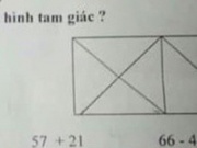 Giáo dục - du học - Mẹ làm bài tập toán lớp 1 của con đếm được 11 hình tam giác, phụ huynh khác náo loạn vì chỉ đếm được 8