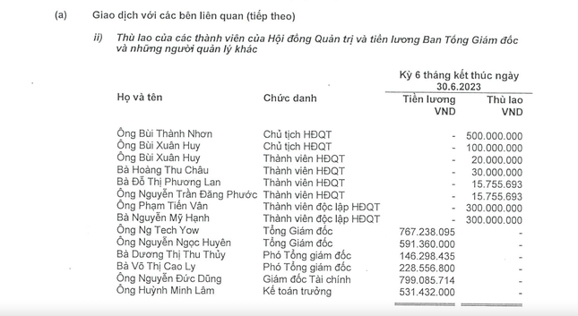 Bất ngờ về thu nhập của chủ tịch, giám đốc công ty bất động sản - 2