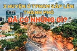 [Infographics] Chi tiết 3 huyện ở TPHCM sắp lên thành phố