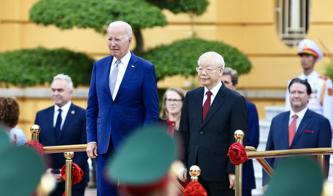 Tổng Bí thư Nguyễn Phú Trọng chủ trì lễ đón Tổng thống Mỹ Joe Biden - 4