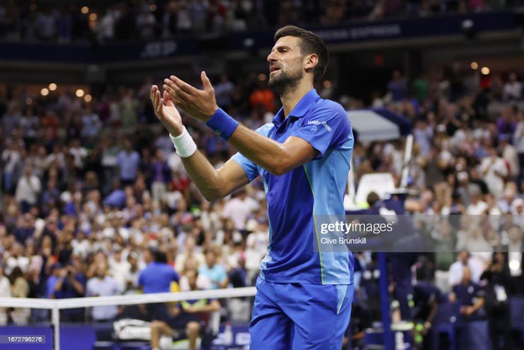 Chùm ảnh Djokovic đăng quang US Open 2023: Đổ gục xuống sân, tri ân đầy cảm xúc - 7