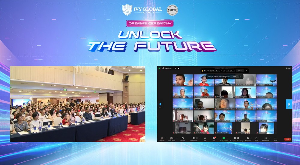 Lễ khai giảng đậm dấu ấn công nghệ của trường Quốc tế Mỹ trực tuyến Ivy Global School - 1