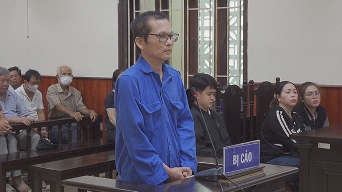 Bị cáo Lê Văn Tòng tại phiên tòa sơ thẩm