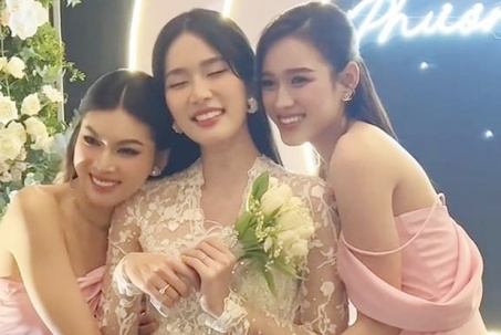 Thùy Tiên, Đỗ Thị Hà đẹp hút mắt trong đám cưới Á hậu Phương Anh