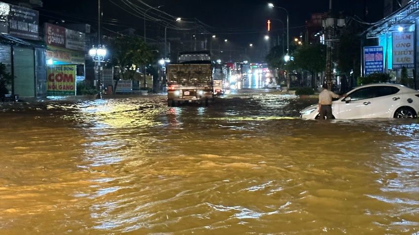 Mưa lớn kéo dài, Quốc lộ 20 đầu địa phận Lâm Đồng ngập sâu - 2