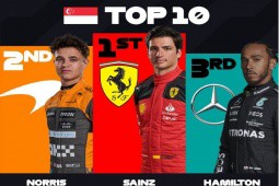 Đua xe F1, kết quả Singapore GP: Verstappen - Red Bull đứt chuỗi bất bại, Ferrari vỡ òa