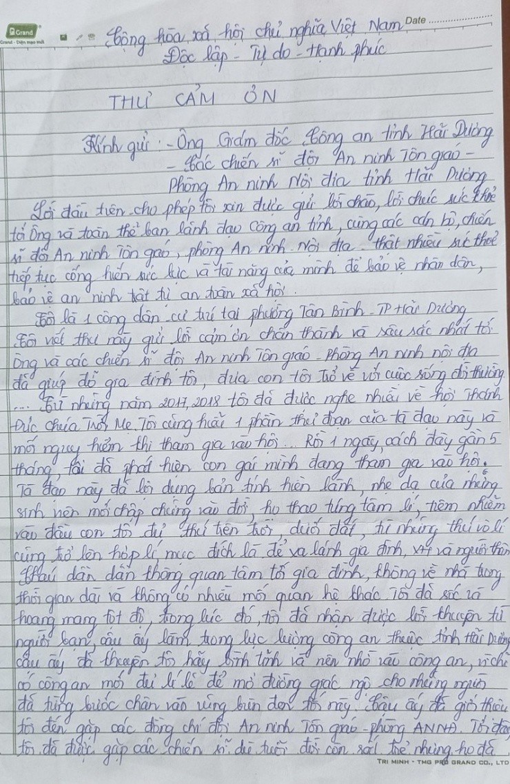 Hải Dương: Cô gái được công an giúp từ bỏ “Hội thánh đức chúa trời mẹ” - 2