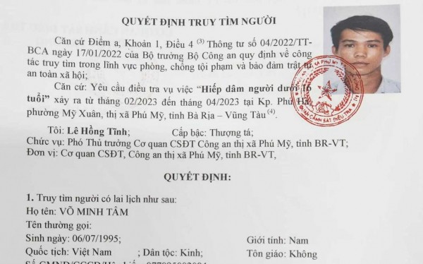 Truy tìm người liên quan vụ “Hiếp dâm người dưới 16 tuổi” - 1