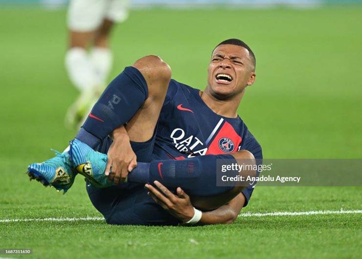 PSG trả giá đắt: Mbappe chấn thương, dễ nghỉ trận gặp Newcastle cúp C1 - 1