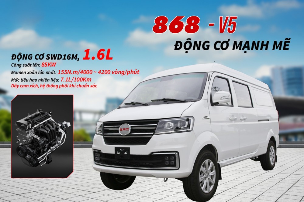 SRM 868 V5 chính thức ra mắt thị trường Việt Nam: Hơn cả một tải van - 2