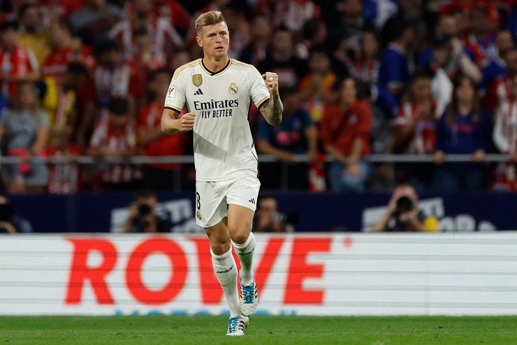 Kroos ghi bàn duy nhất cho Real Madrid bằng một siêu phẩm sút xa