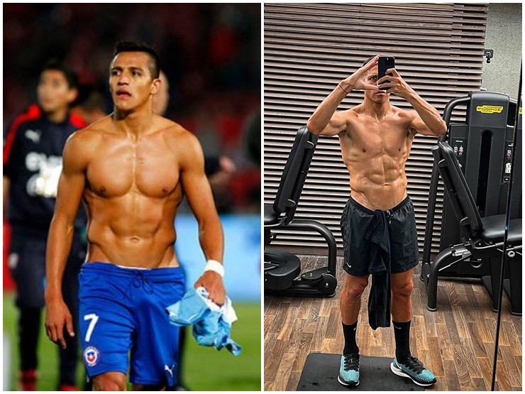 Alexis Sánchez sở hữu vóc dáng cường tráng.