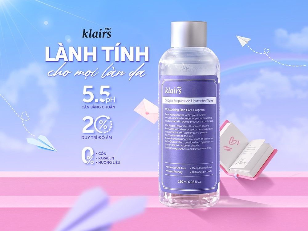 Toner hỗ trợ làm dịu da