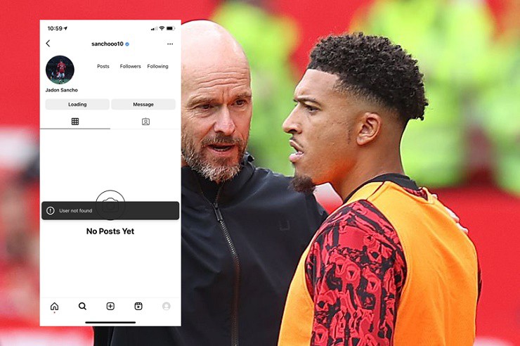Sancho đã vô hiệu hóa&nbsp;tài khoản Instagram của mình