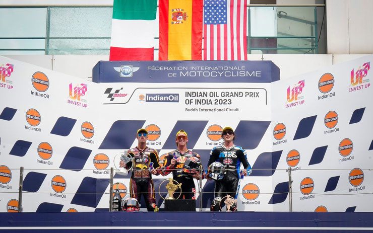 Podium Moto2 tại Ấn Độ