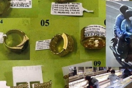 Vụ cướp tiệm vàng ở Cam Ranh: Công an truy tìm 12 mẫu trang sức, xe máy
