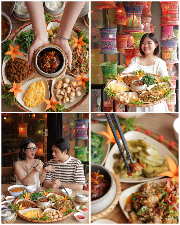 Thưởng thức những món ăn ngon.