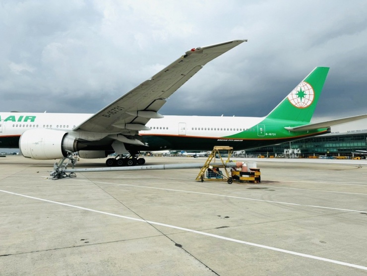 Hiện trường sự cố hàng không chiều qua tại sân bay Tân Sơn Nhất. Ảnh: TIA