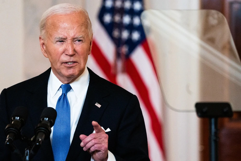Tổng thống Mỹ Joe Biden phát biểu tại Nhà Trắng, thủ đô Washington D.C, (Mỹ) ngày 1-7. Ảnh: THE WASHINGTON POST