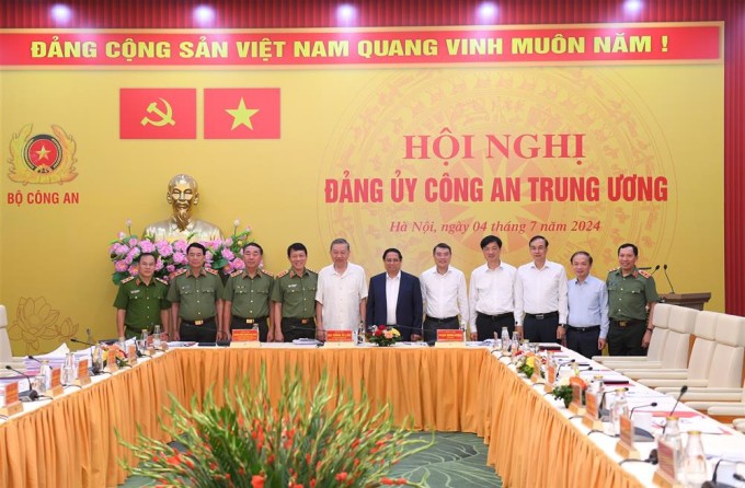 Đại biểu dự Hội nghị Đảng ủy Công an Trung ương, ngày 4/7. Ảnh: Bộ Công an