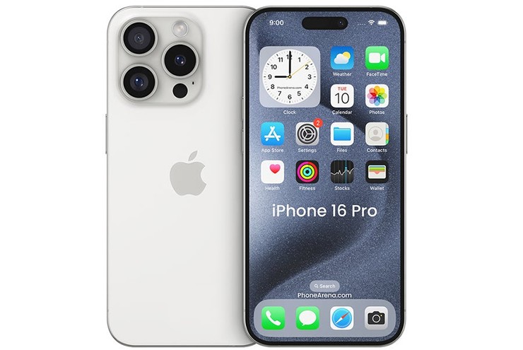 Hình ảnh kết xuất iPhone 16 Pro.